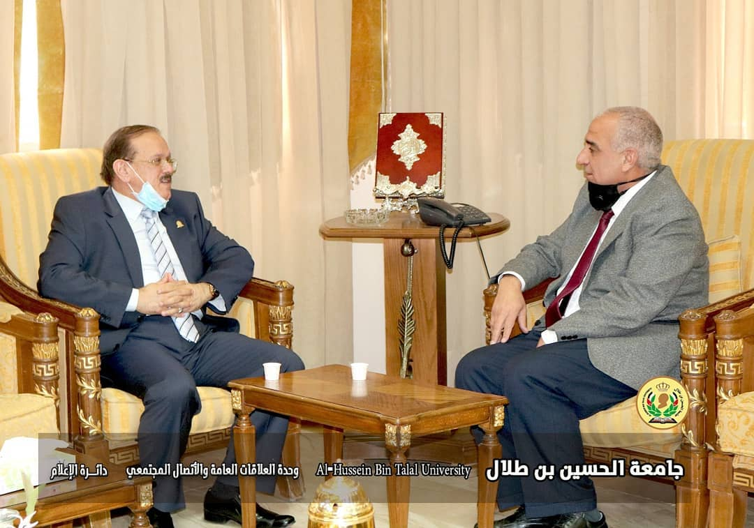 University President Dr. Kharabsheh receives the President of Mu'tah University